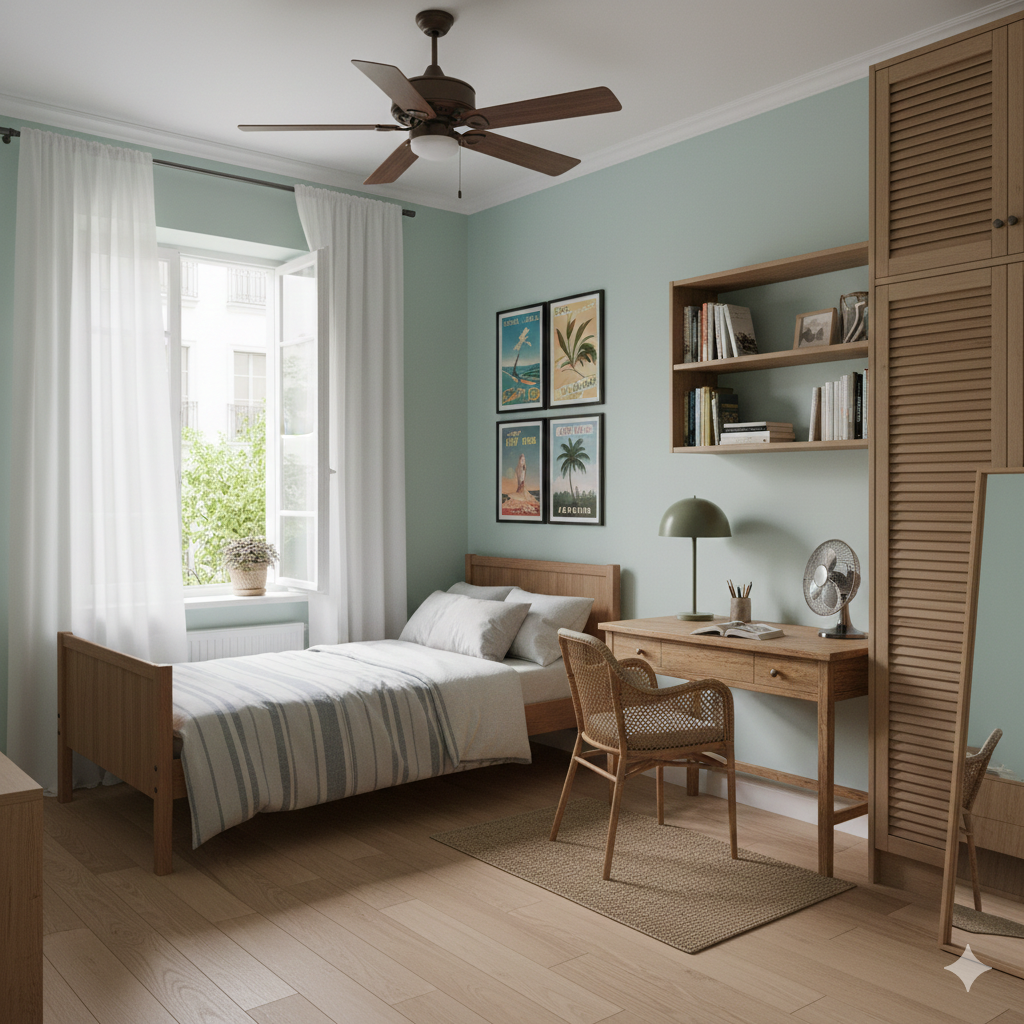 Kamar Contoh - Kasur Single